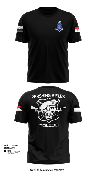 Short Sleeve Performance Shirt, Pershing Rifles Troop L-1, , Teamtime, Team time, sublimation, custom sports apparel, team uniforms, spirit wear, spiritwear, sports uniforms, custom shirts, team store, custom team store, fundraiser sports, apparel fundraiser