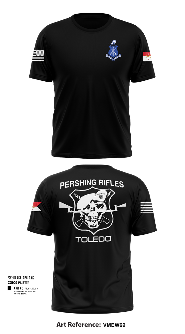 Short Sleeve Performance Shirt, Pershing Rifles Troop L-1, , Teamtime, Team time, sublimation, custom sports apparel, team uniforms, spirit wear, spiritwear, sports uniforms, custom shirts, team store, custom team store, fundraiser sports, apparel fundraiser