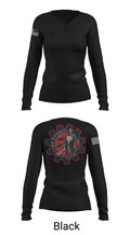 D Co. 2-158th AHB 37941019 Women's Long Sleeve V-neck Shirt - 37