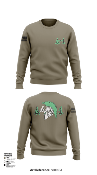 Crew Neck Sweatshirt, Greeks, Army, Teamtime, Team time, sublimation, custom sports apparel, team uniforms, spirit wear, spiritwear, sports uniforms, custom shirts, team store, custom team store, fundraiser sports, apparel fundraiser