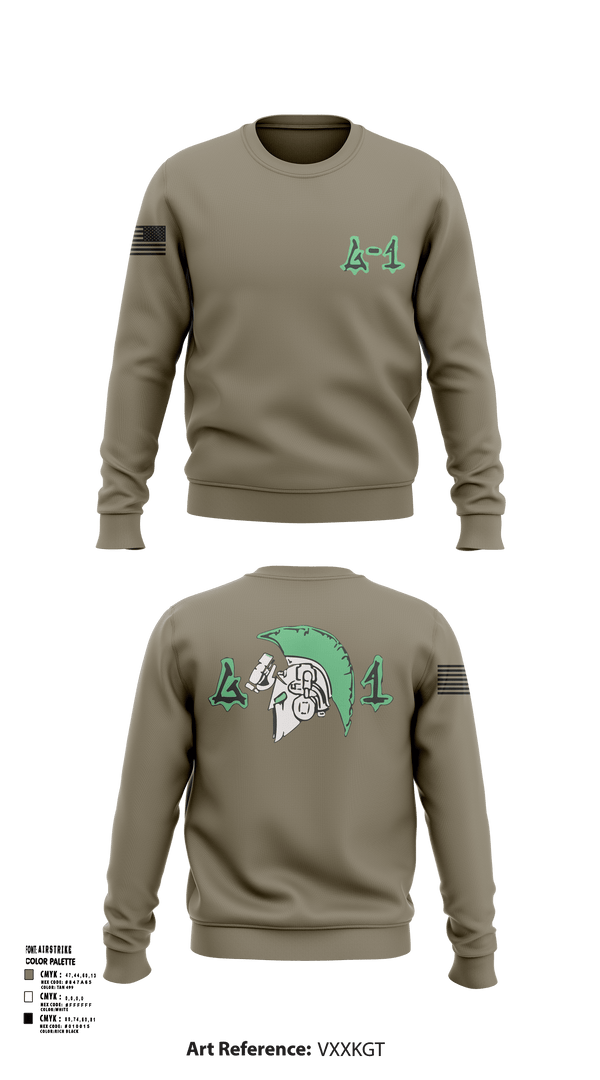 Crew Neck Sweatshirt, Greeks, Army, Teamtime, Team time, sublimation, custom sports apparel, team uniforms, spirit wear, spiritwear, sports uniforms, custom shirts, team store, custom team store, fundraiser sports, apparel fundraiser