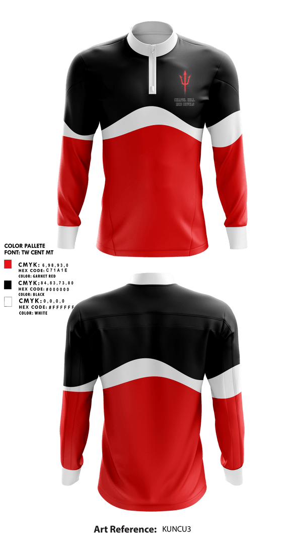 Quarter Zip Jacket, Chapel Hill Red Devils, Track & Field, Teamtime, Team time, sublimation, custom sports apparel, team uniforms, spirit wear, spiritwear, sports uniforms, custom shirts, team store, custom team store, fundraiser sports, apparel fundraiser