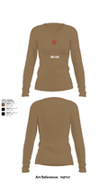 355 CES 91493290 Women's Long Sleeve V-neck Shirt - 2