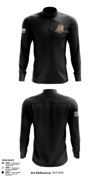Quarter Zip Jacket, Apex, 502d IEW BN, Army, Teamtime, Team time, sublimation, custom sports apparel, team uniforms, spirit wear, spiritwear, sports uniforms, custom shirts, team store, custom team store, fundraiser sports, apparel fundraiser
