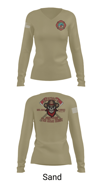 PVFR 80552354 Women's Long Sleeve V-neck Shirt - 97