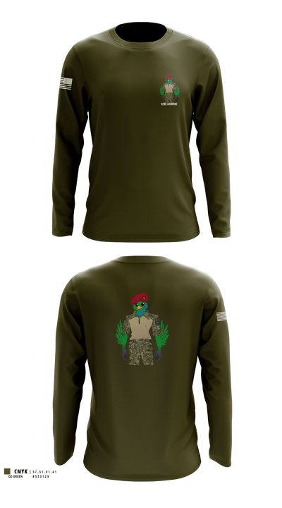 82nd Airborne 29011263 Long Sleeve Performance Shirt 1