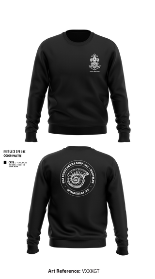 Crew Neck Sweatshirt, Scuba Ship 1492, Swimming, Teamtime, Team time, sublimation, custom sports apparel, team uniforms, spirit wear, spiritwear, sports uniforms, custom shirts, team store, custom team store, fundraiser sports, apparel fundraiser