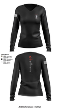 WIARNG Marksmanship 12854544 Women's Long Sleeve V-neck Shirt - 110