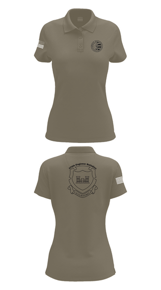 Womens Short Sleeve Performance Polo, 132d MRBC, 579th EN BN, 49th MP DIV, , Teamtime, Team time, sublimation, custom sports apparel, team uniforms, spirit wear, spiritwear, sports uniforms, custom shirts, team store, custom team store, fundraiser sports, apparel fundraiser