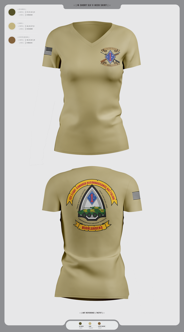 Womens Short Sleeve Vneck Shirt, 1LAR, Marines, Teamtime, Team time, sublimation, custom sports apparel, team uniforms, spirit wear, spiritwear, sports uniforms, custom shirts, team store, custom team store, fundraiser sports, apparel fundraiser