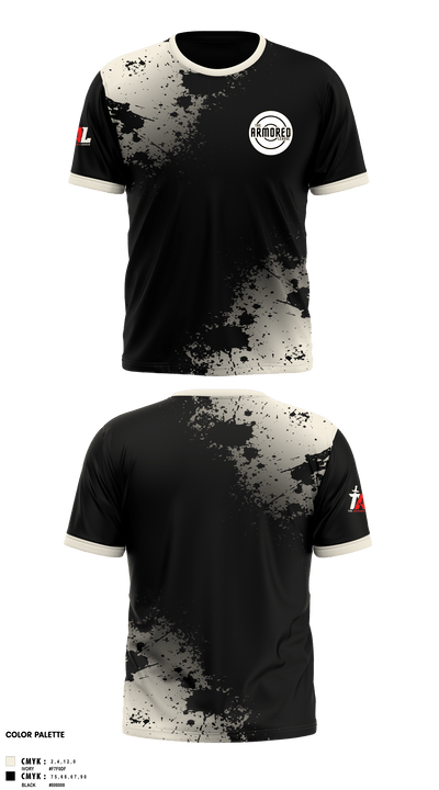 THE ARMORED LEAGUE 75061922 Short Sleeve Rash Guard Shirt - 1