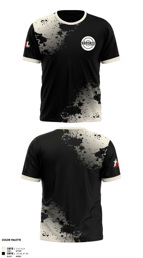 Short Sleeve Rash Guard Shirt, THE ARMORED LEAGUE, Wrestling, Teamtime, Team time, sublimation, custom sports apparel, team uniforms, spirit wear, spiritwear, sports uniforms, custom shirts, team store, custom team store, fundraiser sports, apparel fundraiser
