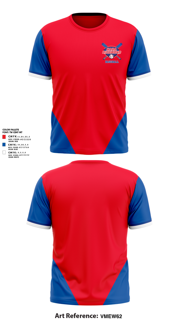 Short Sleeve Performance Shirt, NABA Richmond Baseball, Baseball, Teamtime, Team time, sublimation, custom sports apparel, team uniforms, spirit wear, spiritwear, sports uniforms, custom shirts, team store, custom team store, fundraiser sports, apparel fundraiser