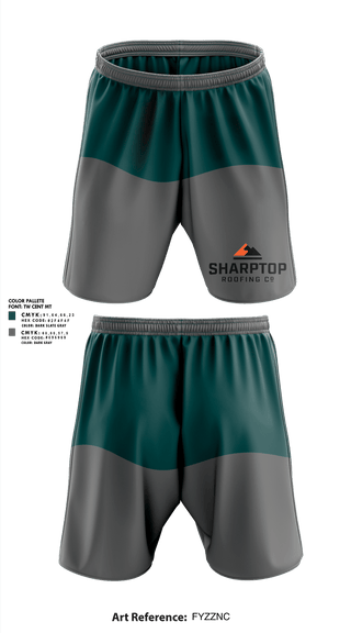 Athletic Shorts With Pockets, SharpTop Roofs, , Teamtime, Team time, sublimation, custom sports apparel, team uniforms, spirit wear, spiritwear, sports uniforms, custom shirts, team store, custom team store, fundraiser sports, apparel fundraiser