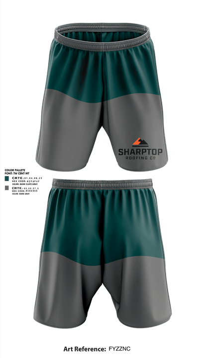 SharpTop Roofs 67953289 Athletic Shorts With Pockets - 2