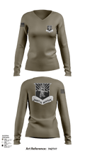 WVU AROTC 40772789 Women's Long Sleeve V-neck Shirt - 102