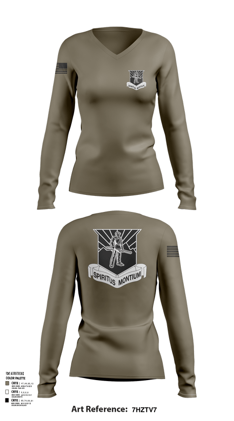 Womens Long Sleeve Vneck Shirt, WVU AROTC, , Teamtime, Team time, sublimation, custom sports apparel, team uniforms, spirit wear, spiritwear, sports uniforms, custom shirts, team store, custom team store, fundraiser sports, apparel fundraiser