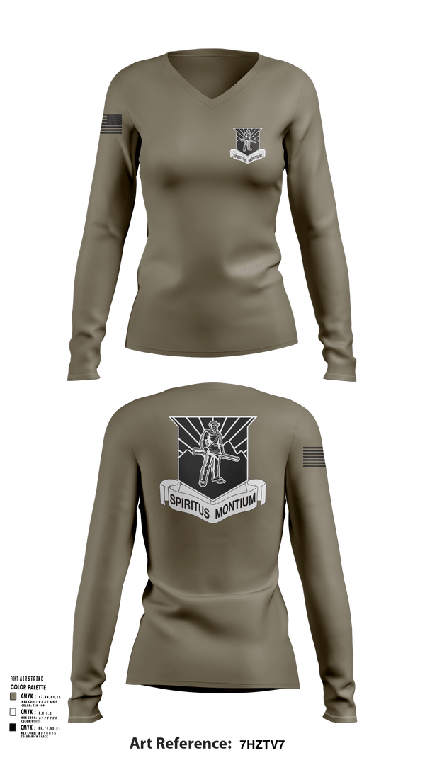 Womens Long Sleeve Vneck Shirt, WVU AROTC, , Teamtime, Team time, sublimation, custom sports apparel, team uniforms, spirit wear, spiritwear, sports uniforms, custom shirts, team store, custom team store, fundraiser sports, apparel fundraiser