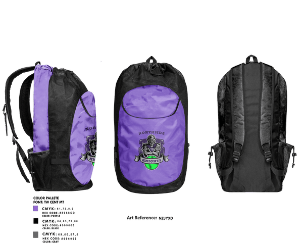 Gear Bag, Northside Charter High School Softball, Softball, Teamtime, Team time, sublimation, custom sports apparel, team uniforms, spirit wear, spiritwear, sports uniforms, custom shirts, team store, custom team store, fundraiser sports, apparel fundraiser