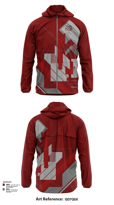 Windbreaker, Thomson Tigers Track and Field, Track & Field, Teamtime, Team time, sublimation, custom sports apparel, team uniforms, spirit wear, spiritwear, sports uniforms, custom shirts, team store, custom team store, fundraiser sports, apparel fundraiser
