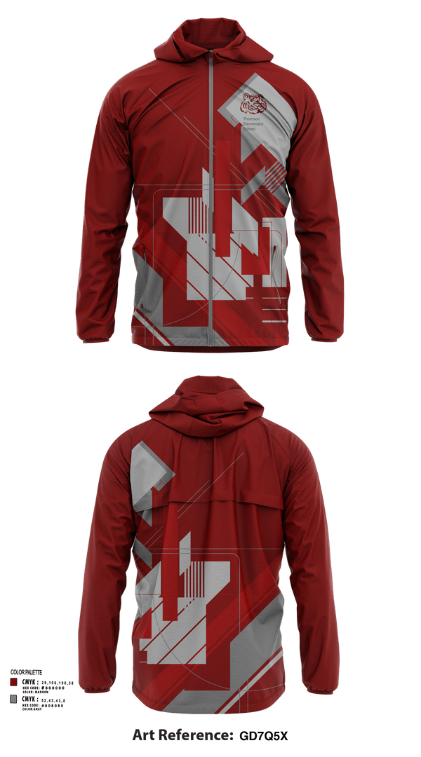 Windbreaker, Thomson Tigers Track and Field, Track & Field, Teamtime, Team time, sublimation, custom sports apparel, team uniforms, spirit wear, spiritwear, sports uniforms, custom shirts, team store, custom team store, fundraiser sports, apparel fundraiser
