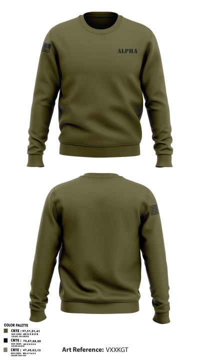 Alpha 56178056 Crew Neck Sweatshirt - 1