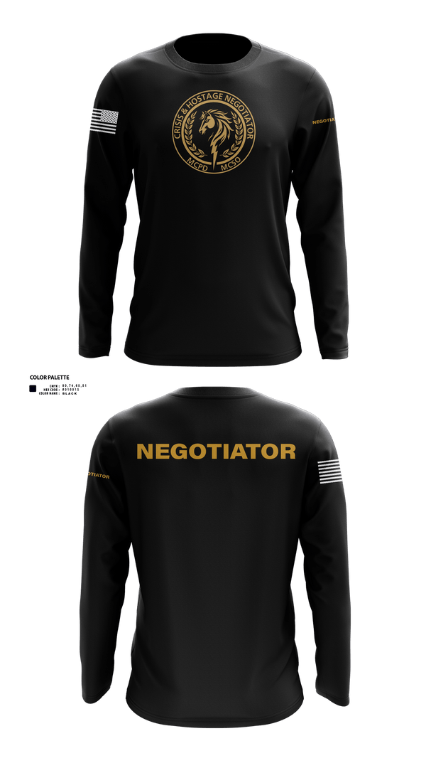 Long Sleeve Performance Shirt, Montgomery County Police CNT, , Teamtime, Team time, sublimation, custom sports apparel, team uniforms, spirit wear, spiritwear, sports uniforms, custom shirts, team store, custom team store, fundraiser sports, apparel fundraiser