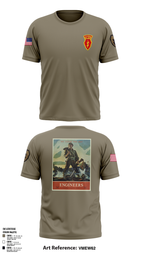 Short Sleeve Performance Shirt, 77th CEC-I, , Teamtime, Team time, sublimation, custom sports apparel, team uniforms, spirit wear, spiritwear, sports uniforms, custom shirts, team store, custom team store, fundraiser sports, apparel fundraiser