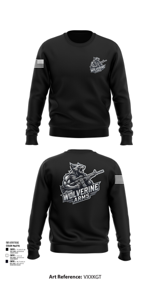 Crew Neck Sweatshirt, Wolverine Arms, , Teamtime, Team time, sublimation, custom sports apparel, team uniforms, spirit wear, spiritwear, sports uniforms, custom shirts, team store, custom team store, fundraiser sports, apparel fundraiser
