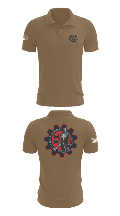 D Co. 2-158th AHB 37941019 Short Sleeve Performance Polo - 7