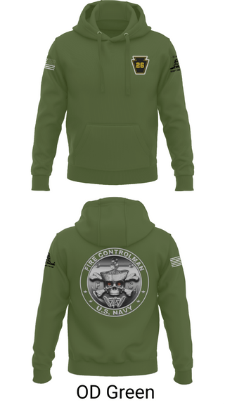 Hoodie, Fire Controlman, Navy, Teamtime, Team time, sublimation, custom sports apparel, team uniforms, spirit wear, spiritwear, sports uniforms, custom shirts, team store, custom team store, fundraiser sports, apparel fundraiser