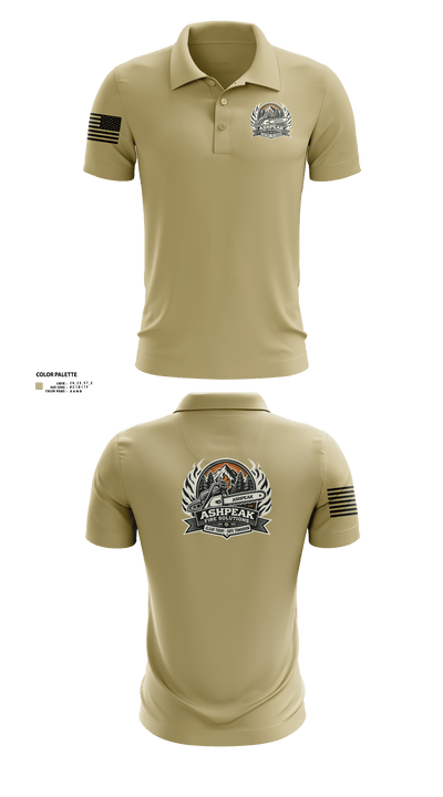 AshPeak Fire Solutions 58652744 Short Sleeve Performance Polo - 1