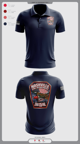Short Sleeve Performance Polo, Engine 15, , Teamtime, Team time, sublimation, custom sports apparel, team uniforms, spirit wear, spiritwear, sports uniforms, custom shirts, team store, custom team store, fundraiser sports, apparel fundraiser