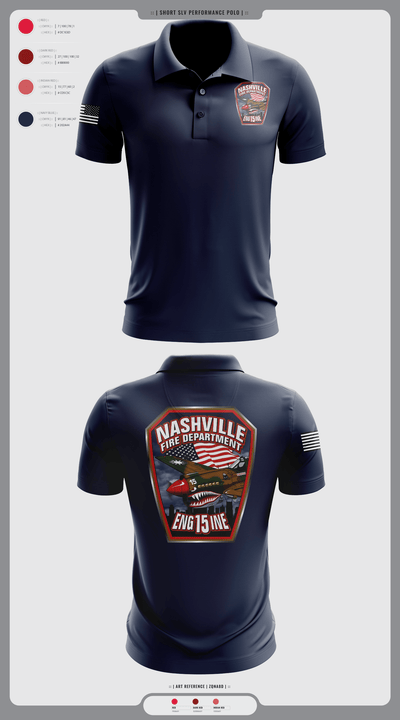 Engine 15 4145727 Short Sleeve Performance Polo - 4