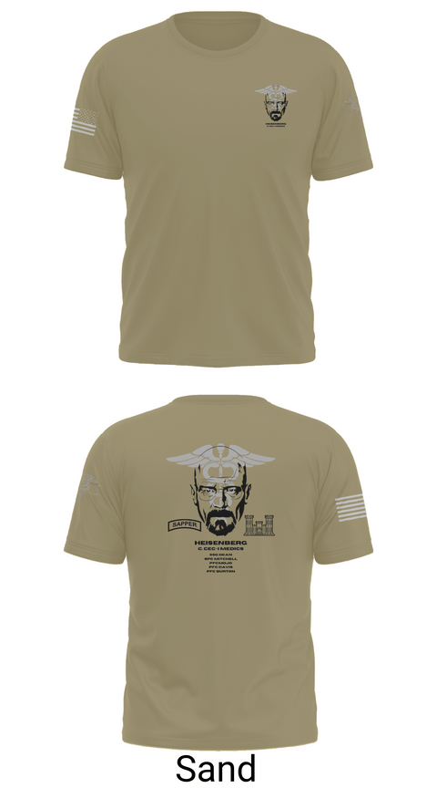 Old School Cotton Feel Shirt, Heisenberg’s, Army, Teamtime, Team time, sublimation, custom sports apparel, team uniforms, spirit wear, spiritwear, sports uniforms, custom shirts, team store, custom team store, fundraiser sports, apparel fundraiser