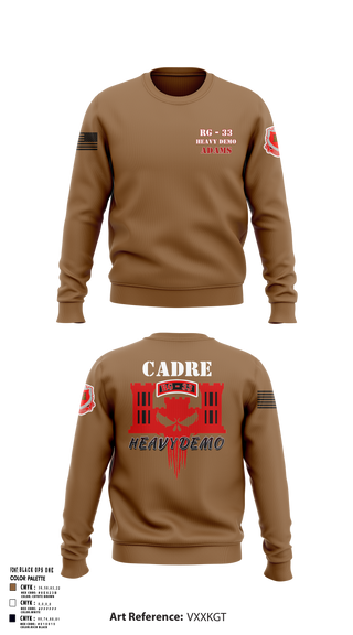 Crew Neck Sweatshirt, CESD Bravo 35th Engineer Battalion, , Teamtime, Team time, sublimation, custom sports apparel, team uniforms, spirit wear, spiritwear, sports uniforms, custom shirts, team store, custom team store, fundraiser sports, apparel fundraiser