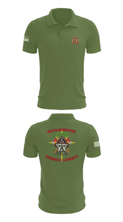 Bethlehem Fire Department E6/L2 76830300 Short Sleeve Performance Polo - 47