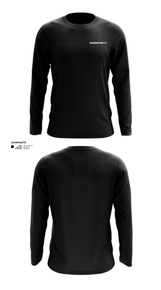 Long Sleeve Performance Shirt, Generation 13, , Teamtime, Team time, sublimation, custom sports apparel, team uniforms, spirit wear, spiritwear, sports uniforms, custom shirts, team store, custom team store, fundraiser sports, apparel fundraiser