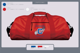 Duffle Bag, Cleveland Blue Raiders, Track & Field, Teamtime, Team time, sublimation, custom sports apparel, team uniforms, spirit wear, spiritwear, sports uniforms, custom shirts, team store, custom team store, fundraiser sports, apparel fundraiser