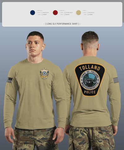 Tolland Police Department 15445764 Long Sleeve Performance Shirt 6