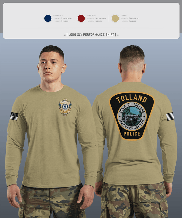 Long Sleeve Performance Shirt, Tolland Police Department, , Teamtime, Team time, sublimation, custom sports apparel, team uniforms, spirit wear, spiritwear, sports uniforms, custom shirts, team store, custom team store, fundraiser sports, apparel fundraiser