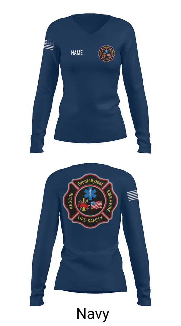 Womens Long Sleeve Vneck Shirt, EventsByJoel, , Teamtime, Team time, sublimation, custom sports apparel, team uniforms, spirit wear, spiritwear, sports uniforms, custom shirts, team store, custom team store, fundraiser sports, apparel fundraiser