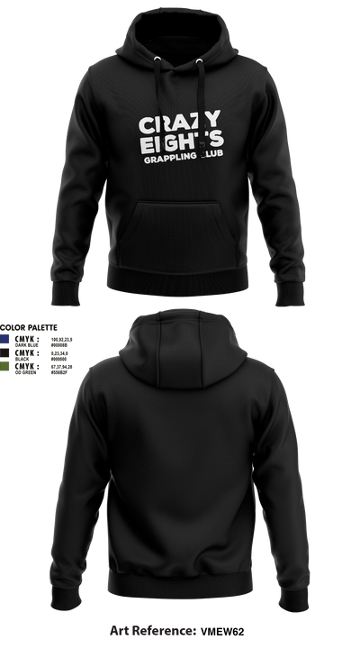 Crazy Eights Grappling Club 23765529 Hoodie - 2