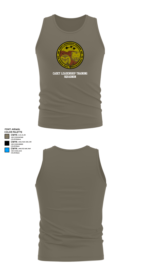 Tank Top, Cadet Leadership Training Squadron, Air Force, Teamtime, Team time, sublimation, custom sports apparel, team uniforms, spirit wear, spiritwear, sports uniforms, custom shirts, team store, custom team store, fundraiser sports, apparel fundraiser