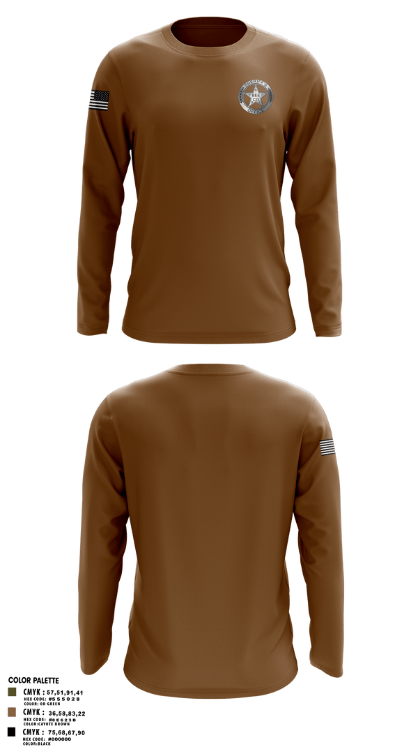 Long Sleeve Performance Shirt, Sheriff, , Teamtime, Team time, sublimation, custom sports apparel, team uniforms, spirit wear, spiritwear, sports uniforms, custom shirts, team store, custom team store, fundraiser sports, apparel fundraiser