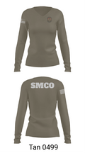 SMCO 97936482 Women's Long Sleeve V-neck Shirt - 77