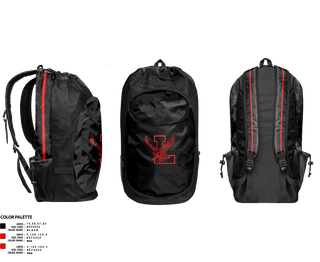 Gear Bag, Lowville Academy High School Lacrosse, Men's Lacrosse, Teamtime, Team time, sublimation, custom sports apparel, team uniforms, spirit wear, spiritwear, sports uniforms, custom shirts, team store, custom team store, fundraiser sports, apparel fundraiser