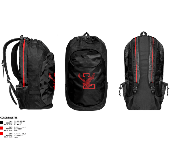 Gear Bag, Lowville Academy High School Lacrosse, Men's Lacrosse, Teamtime, Team time, sublimation, custom sports apparel, team uniforms, spirit wear, spiritwear, sports uniforms, custom shirts, team store, custom team store, fundraiser sports, apparel fundraiser