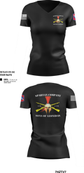 Alpha Company 1-138th Infantry Regiment 86891833 Women's Short Sleeve V-neck Shirt - 150