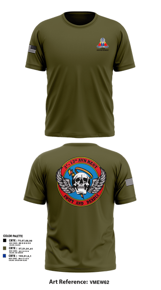 Short Sleeve Performance Shirt, A Co, 2-13th Aviation Regiment, , Teamtime, Team time, sublimation, custom sports apparel, team uniforms, spirit wear, spiritwear, sports uniforms, custom shirts, team store, custom team store, fundraiser sports, apparel fundraiser